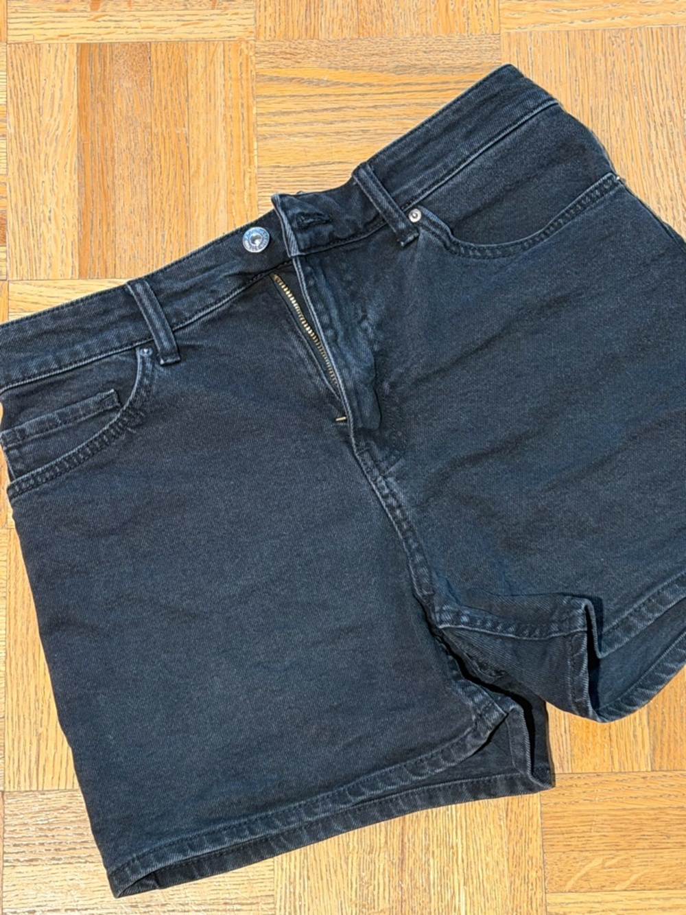 H&M High Waisted Denim Shorts